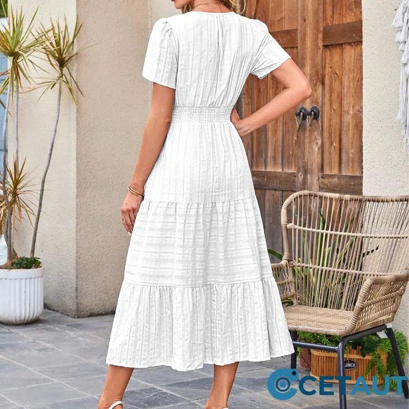 💃 Damen Sommer 2025 Casual Midi Maxi Kleider 💞 cetaut