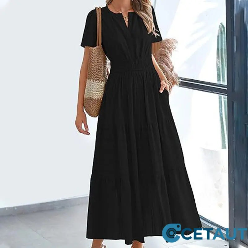 💃 Damen Sommer 2025 Casual Midi Maxi Kleider 💞 cetaut