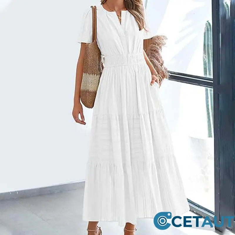 💃 Damen Sommer 2025 Casual Midi Maxi Kleider 💞 cetaut