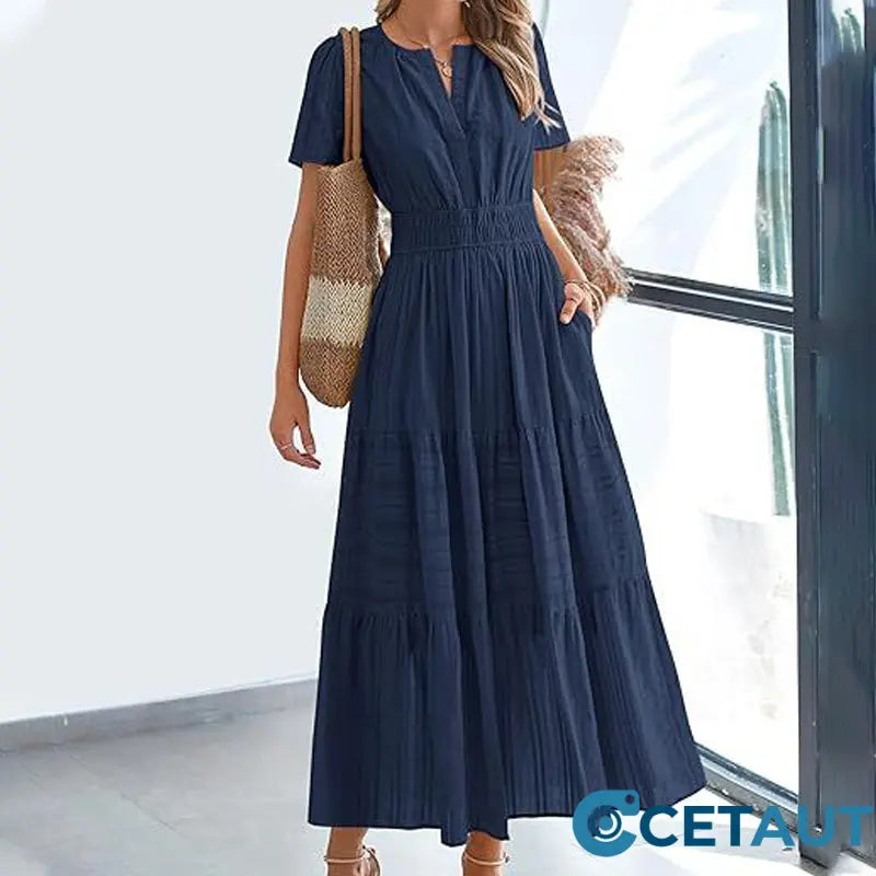 💃 Damen Sommer 2025 Casual Midi Maxi Kleider 💞 cetaut