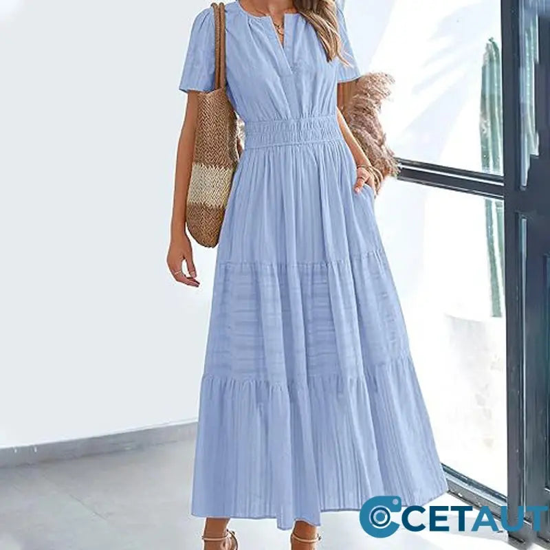 💃 Damen Sommer 2025 Casual Midi Maxi Kleider 💞 cetaut