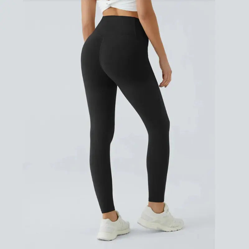 Figurformende High-Waist-Trainingsleggings zur Po-Lifting und Bauchweg mit Seitentasche cetaut