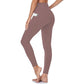 Figurformende High-Waist-Trainingsleggings zur Po-Lifting und Bauchweg mit Seitentasche cetaut