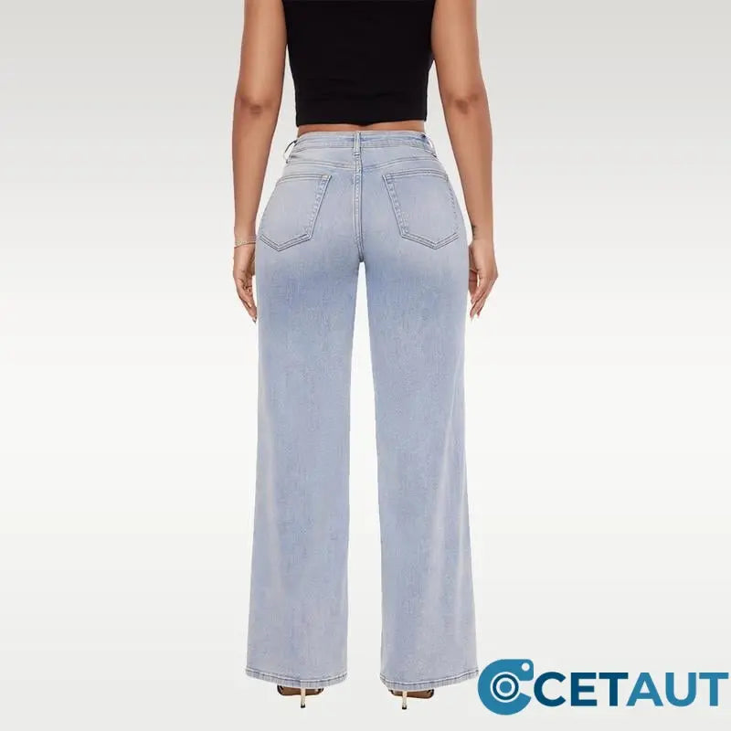 Lockere Jeans mit mittelhohem bis niedrigem Bund-Bequeme cetaut