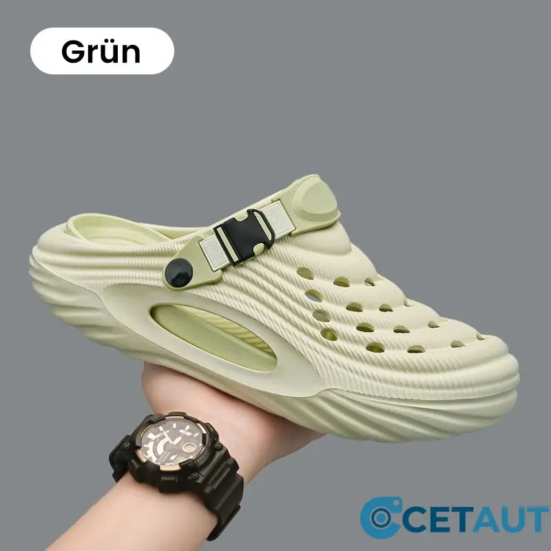 ✈️Atmungsaktive Slip-On-Sandalen für Herren👣Zwei Arten, ein Paar Schuhe zu tragen👣 cetaut