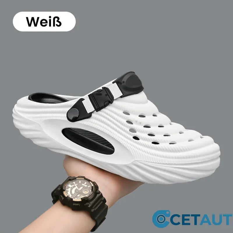 ✈️Atmungsaktive Slip-On-Sandalen für Herren👣Zwei Arten, ein Paar Schuhe zu tragen👣 cetaut