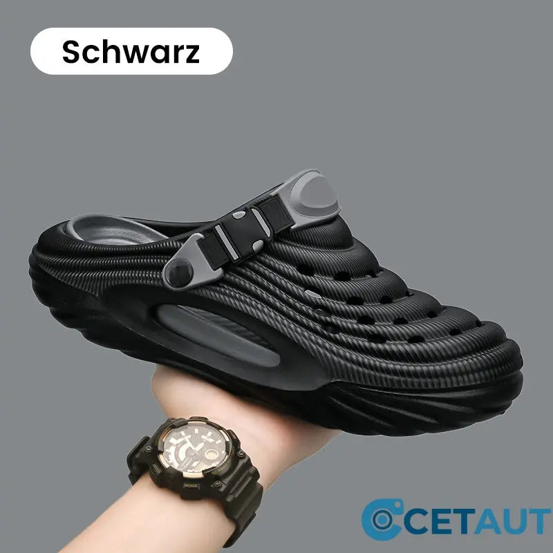 ✈️Atmungsaktive Slip-On-Sandalen für Herren👣Zwei Arten, ein Paar Schuhe zu tragen👣 cetaut