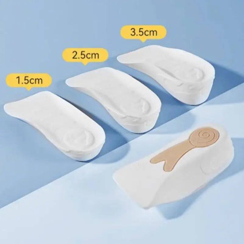 👟 Anti-Rutsch Höhenerhöhende Einlegesohlen (1.5-3.5cm) | Dual Protection + Snail Silicon | Waschbar & Ergonomisch cetaut