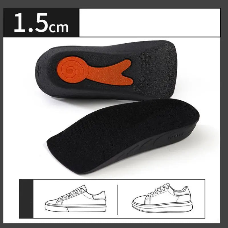 👟 Anti-Rutsch Höhenerhöhende Einlegesohlen (1.5-3.5cm) | Dual Protection + Snail Silicon | Waschbar & Ergonomisch cetaut