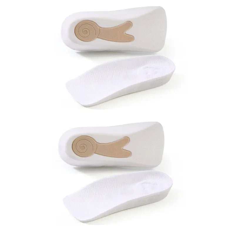 👟 Anti-Rutsch Höhenerhöhende Einlegesohlen (1.5-3.5cm) | Dual Protection + Snail Silicon | Waschbar & Ergonomisch cetaut