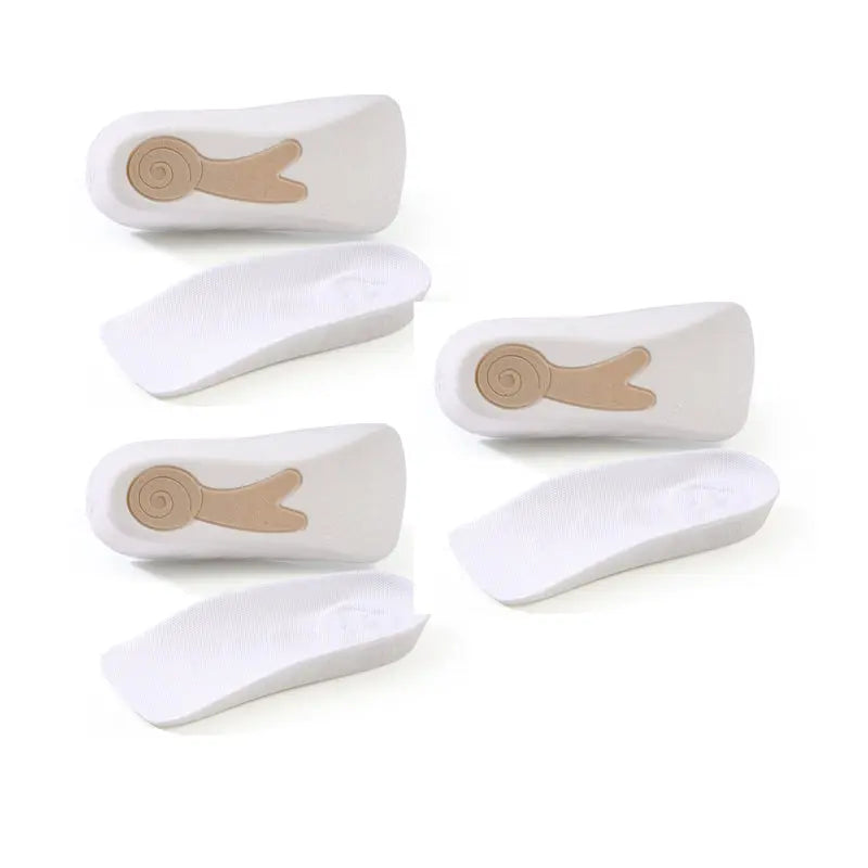 👟 Anti-Rutsch Höhenerhöhende Einlegesohlen (1.5-3.5cm) | Dual Protection + Snail Silicon | Waschbar & Ergonomisch cetaut