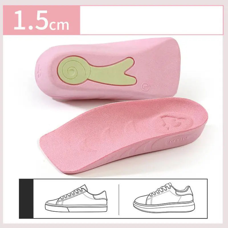 👟 Anti-Rutsch Höhenerhöhende Einlegesohlen (1.5-3.5cm) | Dual Protection + Snail Silicon | Waschbar & Ergonomisch cetaut