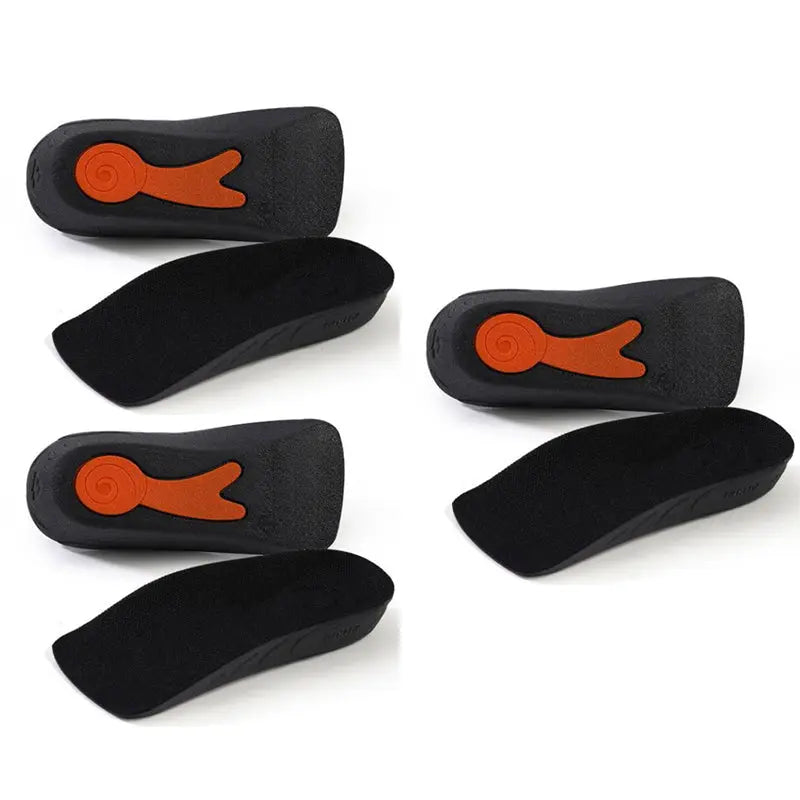 👟 Anti-Rutsch Höhenerhöhende Einlegesohlen (1.5-3.5cm) | Dual Protection + Snail Silicon | Waschbar & Ergonomisch cetaut