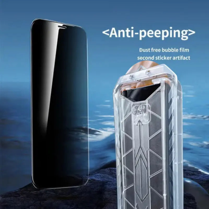 ⏳Begrenzte Zeit 50% Rabatt💥HD/Anti-Peeping Stoßfestes, staubdichtes und Anti-Fingerabdruck-Displayschutzset cetaut