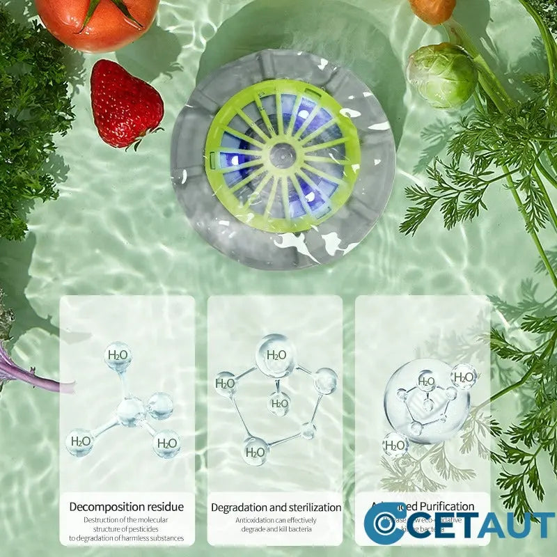 Pestizide? Keime? Weg damit! für 100% sichere Lebensmittel🍉🥬 Effiziente tragbare Obst- und Gemüsewaschmaschinen cetaut