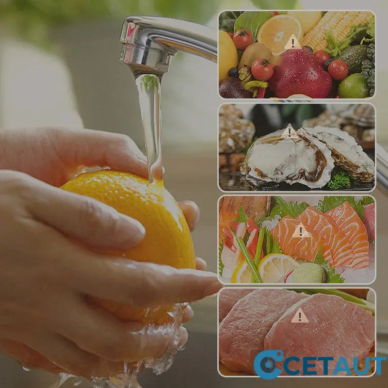 Pestizide? Keime? Weg damit! für 100% sichere Lebensmittel🍉🥬 Effiziente tragbare Obst- und Gemüsewaschmaschinen cetaut