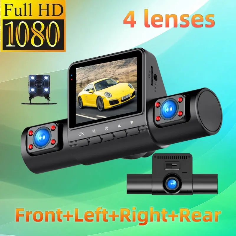 🚘 Begrenzte Zeit halber Preis - 1080P 4 Kanal Autokamera mit Nachtsicht cetaut