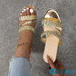 🔥Trendige Keilsandalen mit Kristallverzierung für Damen cetaut