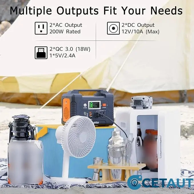 200W Portable Power Station with Display cetaut