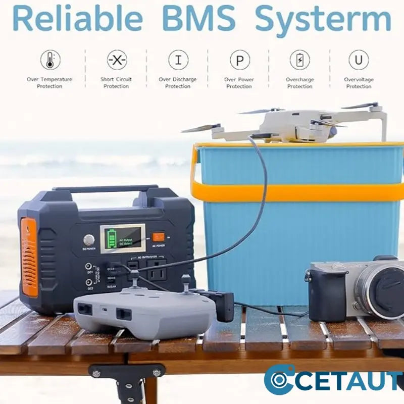 200W Portable Power Station with Display cetaut