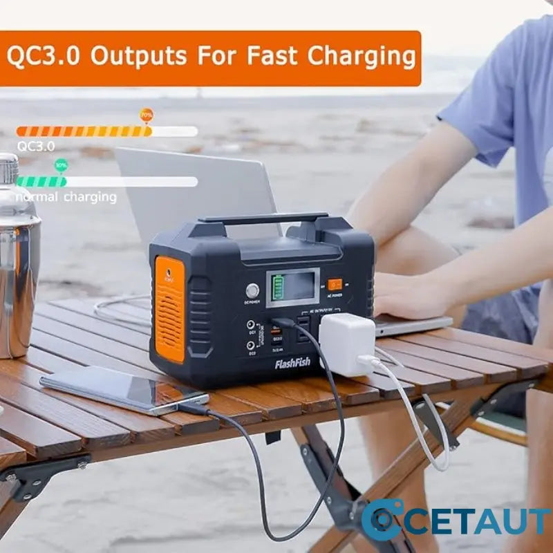 200W Portable Power Station with Display cetaut