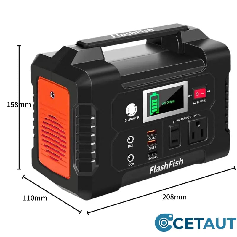 200W Portable Power Station with Display cetaut