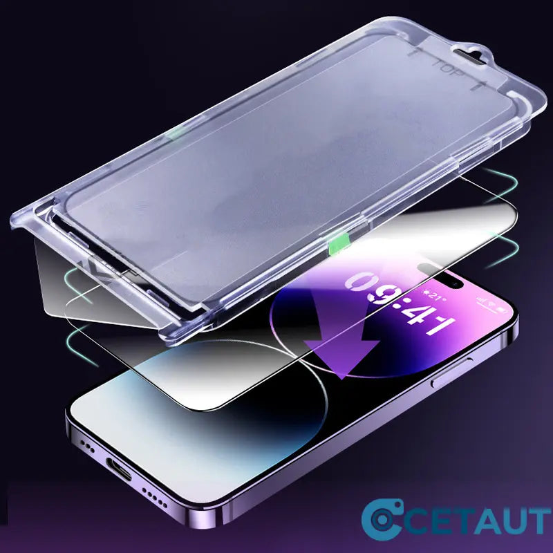 HD Displayschutzfolie für iPhone Serie - Automatische Staubentfernung Installation cetaut