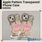 🍏🍎Transparente Handyhülle mit Apfelmuster für iPhone 16/15/14/13/12/11 Serie cetaut