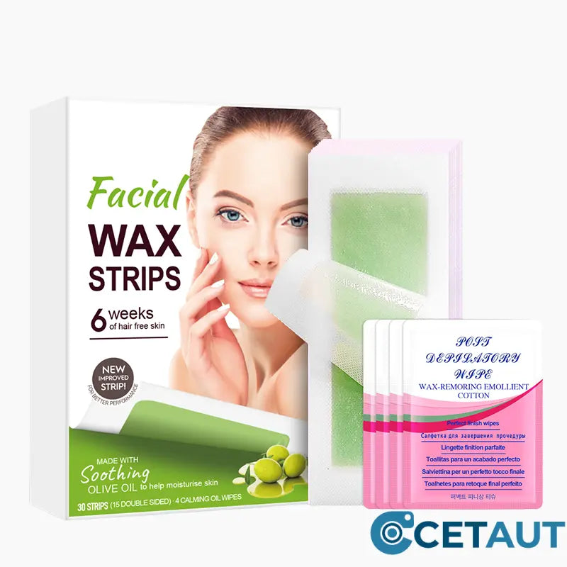 👉Glatt wie Seide, stark wie Wachs – 28 Tage ohne🔥  Rasieren50% RABATT🔥  auf 90er Pack Wachsstreifen zur Haarentfernung – Jetzt glatte Haut genießen! cetaut