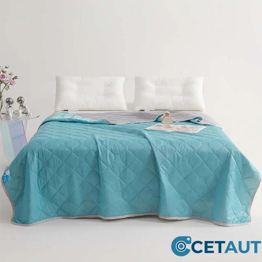 💤 Letzter Tag - 49% RABATT ❄️ Atmungsaktive, bedruckte, waschbare Sommer-Kühldecke-Kühlende Bettdecke für erholsamen Schlaf 🛏️ Atmungsaktiv & Waschbar cetaut