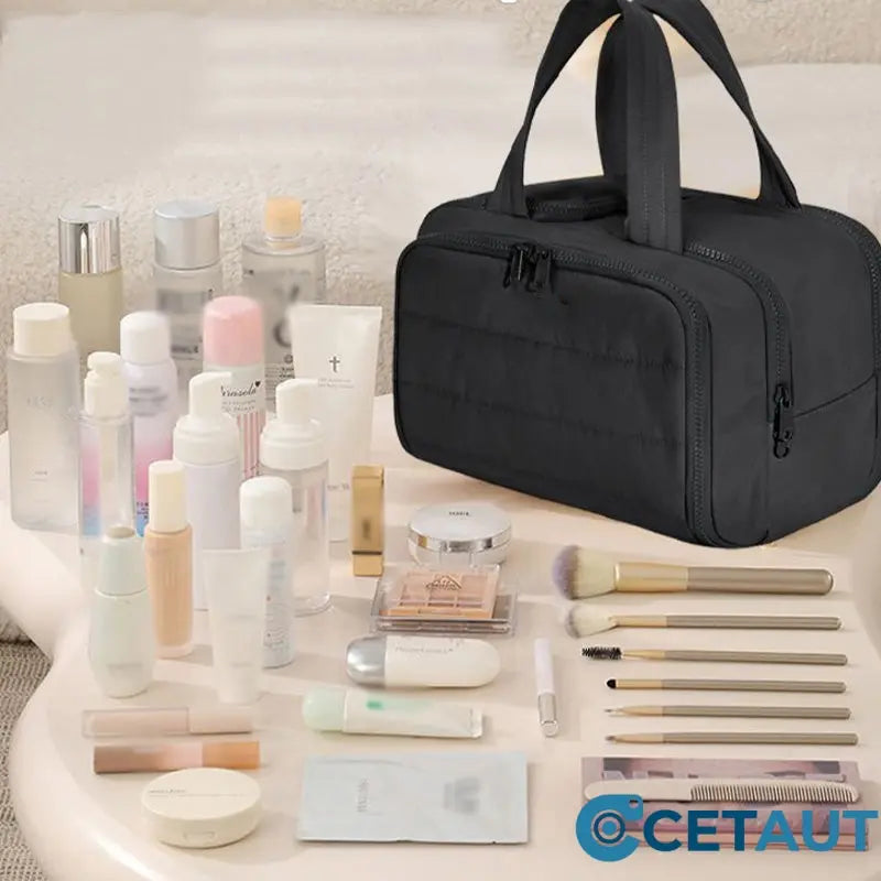 🌟 Stylische Kosmetiktasche mit cleveren Fächern – perfekt für Reisen & Make-up! cetaut
