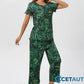 💐Wohlfühlen in Blumenpracht – Dein Alltag, Dein Stil. Damen-Print-Oberteil & Hose Nachtwäsche-Set cetaut