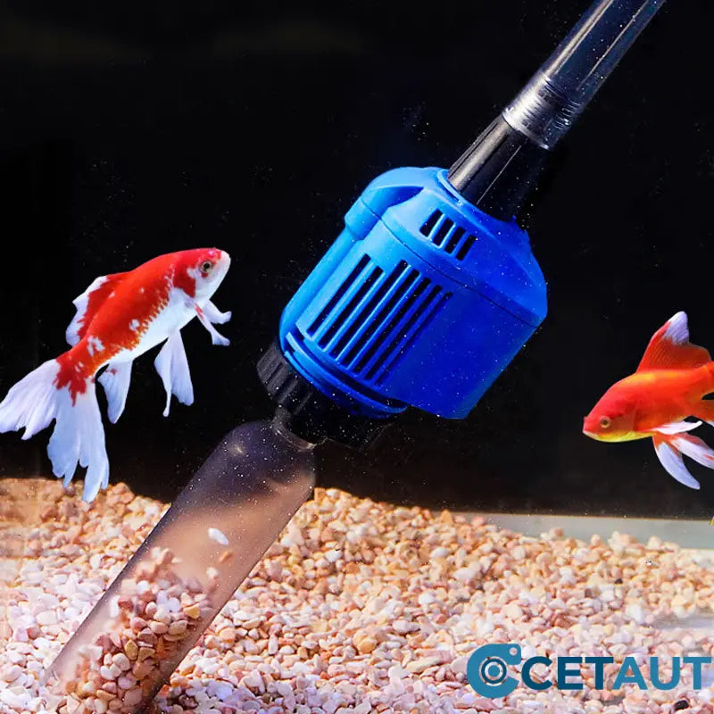 ✨ Sauberes Aquarium, mühelos in 3 Minuten! ✨Elektrischer Saugnapf-Aquarium-Wasserwechsler-Filterreiniger Nein cetaut