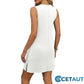 Architektonische Eleganz trifft Alltagstauglichkeit-Trägerkleid im Mini-Look mit V-Ausschnitt für Damen cetaut