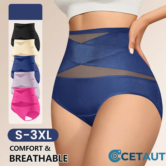 🌟Unsichtbare Formung, spürbare Freiheit🤱Damen Unterwäsche mit hoher Taille und Bauchkontrolle cetaut