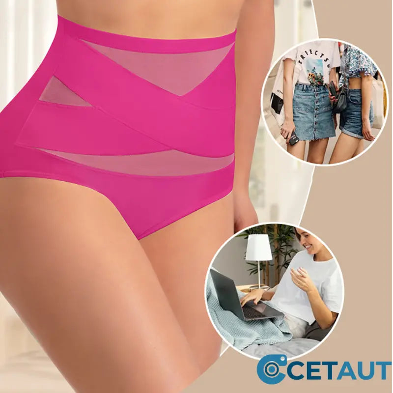 🌟Unsichtbare Formung, spürbare Freiheit🤱Damen Unterwäsche mit hoher Taille und Bauchkontrolle cetaut