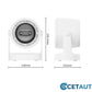 🌬️Leise. Frisch. Immer bereit-3-in-1 LED-Licht & integrierter Aromatherapie-Diffuser leiser Mini-Ventilator cetaut
