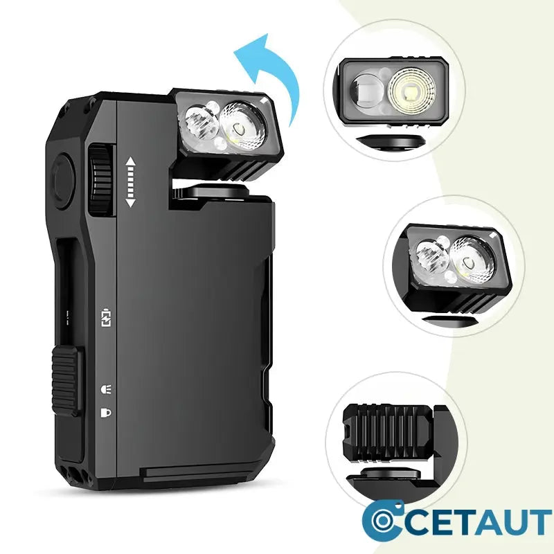 🔦G5 EDC – Licht, das mitdenkt. Für Abenteuer, die keine Kompromisse kennen-Tragbare Mini-Taschenlampe mit drehbarem Kopf cetaut