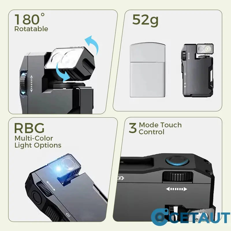 🔦G5 EDC – Licht, das mitdenkt. Für Abenteuer, die keine Kompromisse kennen-Tragbare Mini-Taschenlampe mit drehbarem Kopf cetaut