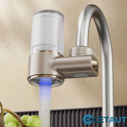 💧TÜV-geprüft: Sauberes Wasser, einfach drehen – für Kaffee, Babybrei & plastikfreies Wasserhahn-Wasserfilter cetaut