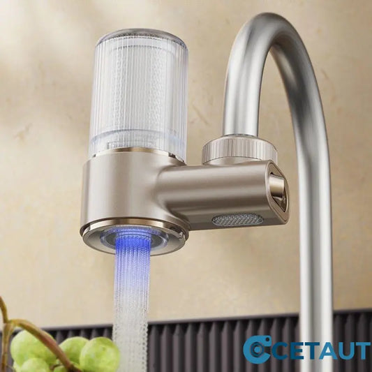 💧TÜV-geprüft: Sauberes Wasser, einfach drehen – für Kaffee, Babybrei & plastikfreies Wasserhahn-Wasserfilter cetaut