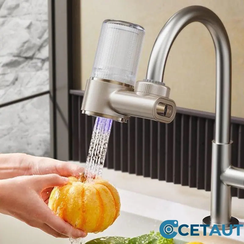 💧TÜV-geprüft: Sauberes Wasser, einfach drehen – für Kaffee, Babybrei & plastikfreies Wasserhahn-Wasserfilter cetaut