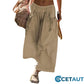Leicht. Atmungsaktiv. Perfekt für deinen aktiven Alltag-Lässige Cropped-Strandhose mit weitem Bein cetaut