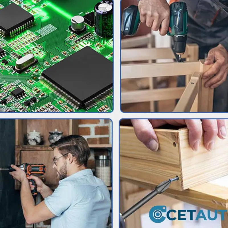 🧲 Magnetischer Schraubendreher-Set mit Phillips & Torx – 15-teilig | Robuste Bits + Schnellwechsel-System ⚡ cetaut