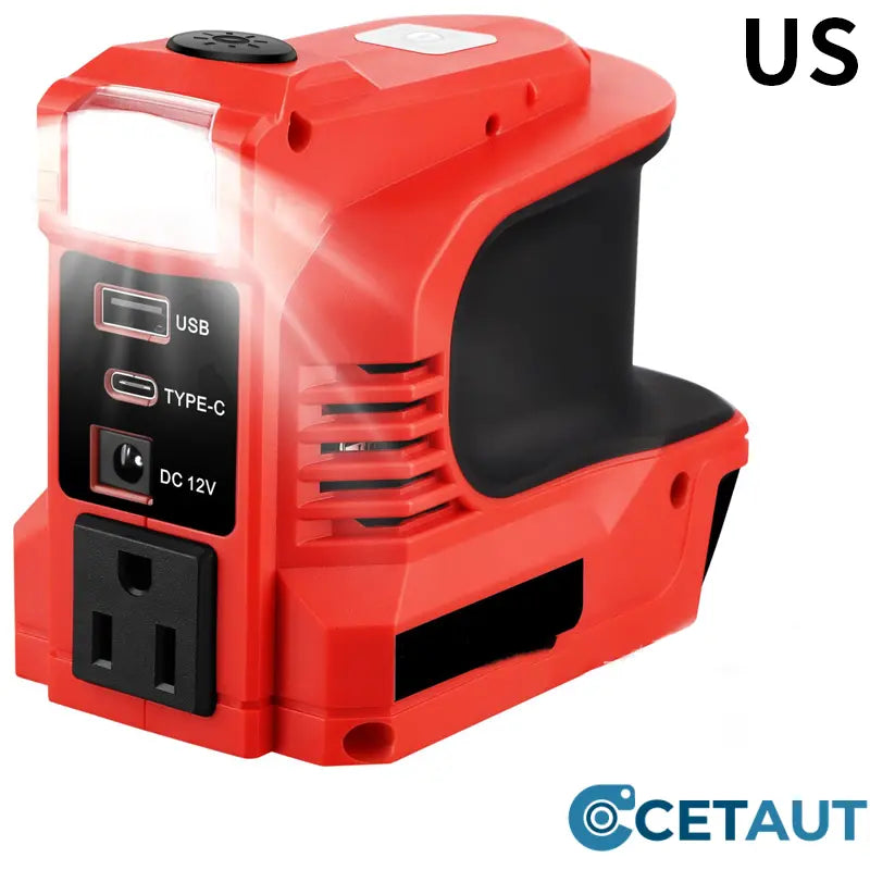 Bosch-kompatibel & Schukostecker  Compact DC to AC Inverter - Suitable for cars, motorhomes, outdoor use, and summer houses🔌 Immer Strom. Für Geräte, Werkzeug und Sie. cetaut
