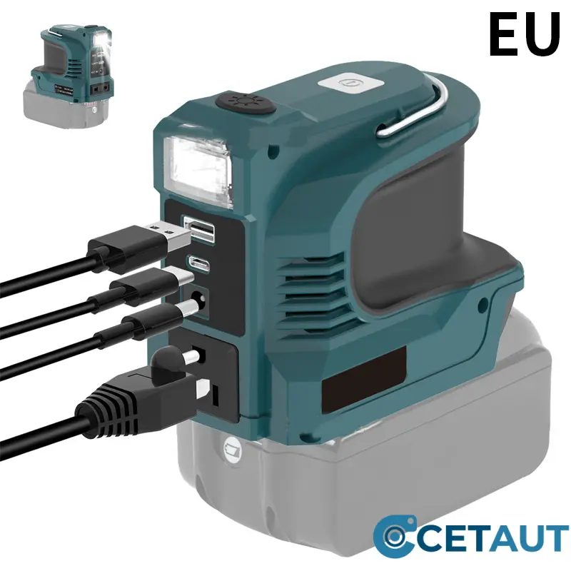 Bosch-kompatibel & Schukostecker  Compact DC to AC Inverter - Suitable for cars, motorhomes, outdoor use, and summer houses🔌 Immer Strom. Für Geräte, Werkzeug und Sie. cetaut