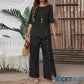 ⏳Begrenzte Zeit 50% Rabatt💥Zweiteiliges Damen-Set aus Top mit asymmetrischem Saum und Hose mit weitem Bein cetaut
