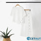 ⏳Begrenzte Zeit 50% Rabatt💥Zweiteiliges Damen-Set aus Top mit asymmetrischem Saum und Hose mit weitem Bein cetaut