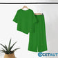 ⏳Begrenzte Zeit 50% Rabatt💥Zweiteiliges Damen-Set aus Top mit asymmetrischem Saum und Hose mit weitem Bein cetaut