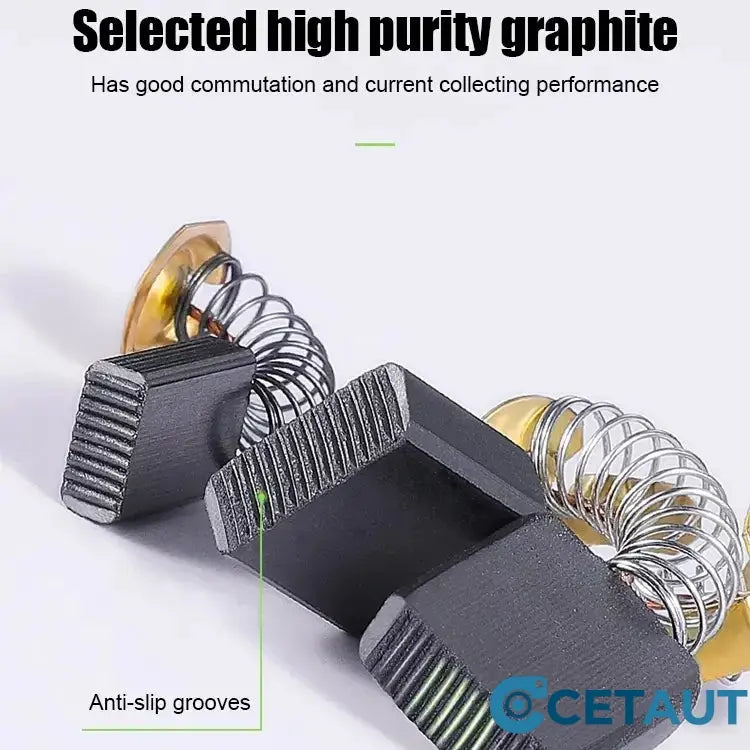 Carbon Brush Set for Electric Tools🛠️Robuste Kupferkohlebürsten: Für längere Werkzeuglebensdauer und weniger Funken cetaut